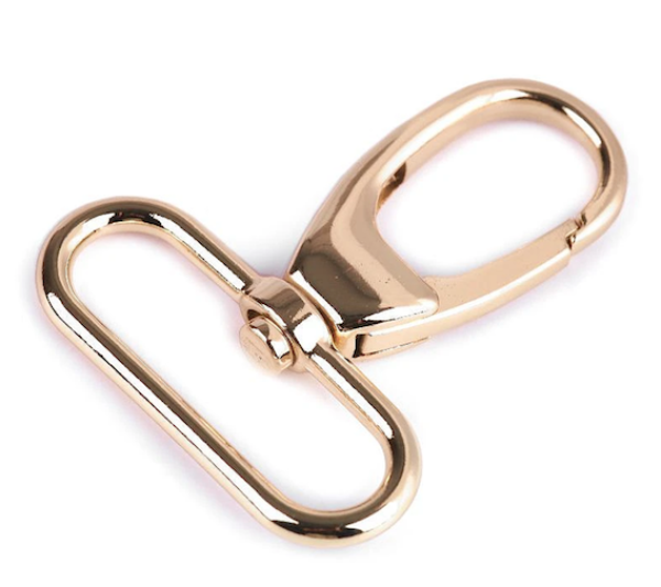 Karabiner Altmessing - 38 mm